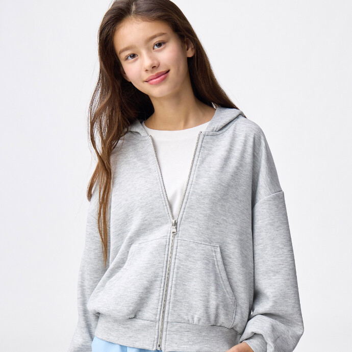 パフスウェットフルジップパーカ