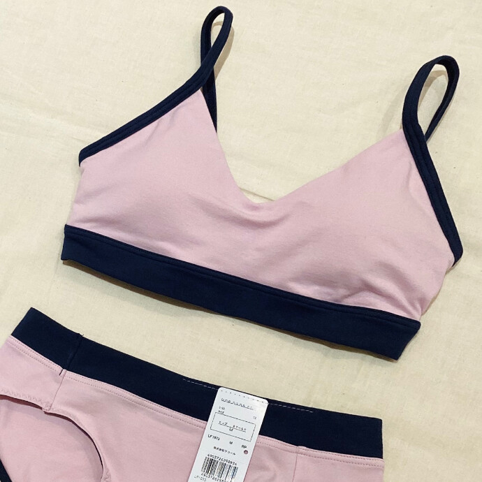 おうち時間にぴったりのやさしい着け心地🪽《綿混ノンワイヤーブラ》