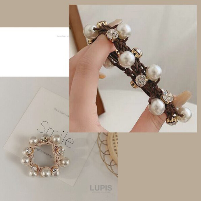 パールとストーンの大人ガーリーなヘアゴム💄