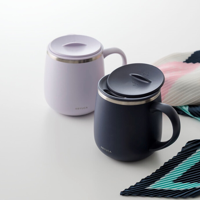 食洗機対応 pomaステンレスマグ 400ml フタ付