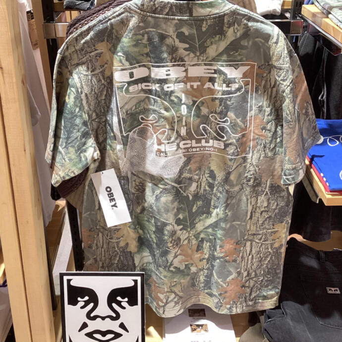 【OBEY】新作カモフラTシャツ入荷！