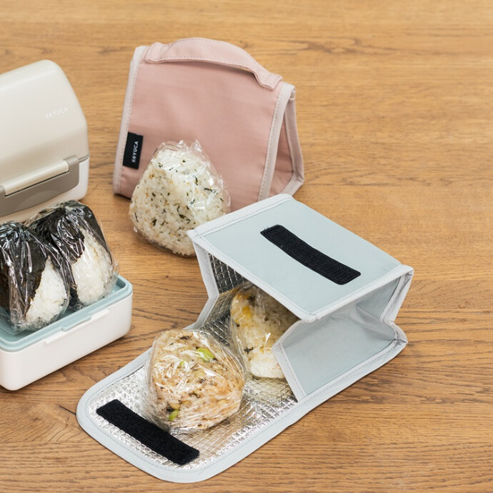 たためる保冷ランチバッグ おにぎり型