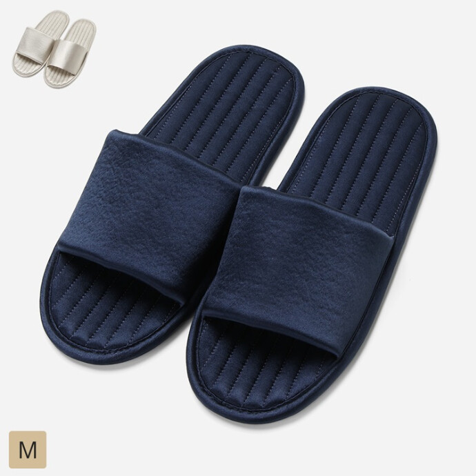 撥水ワンバンドスリッパ サテン