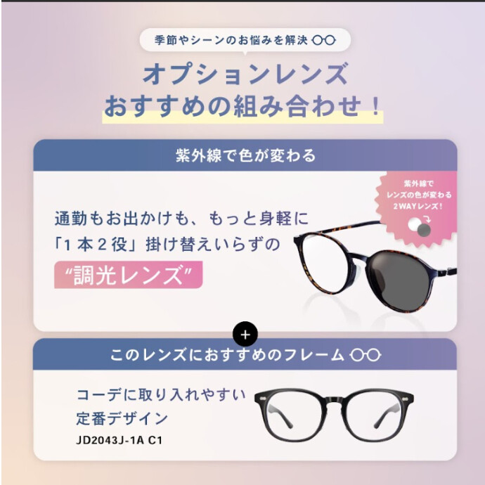 この春おすすめのオプションレンズ