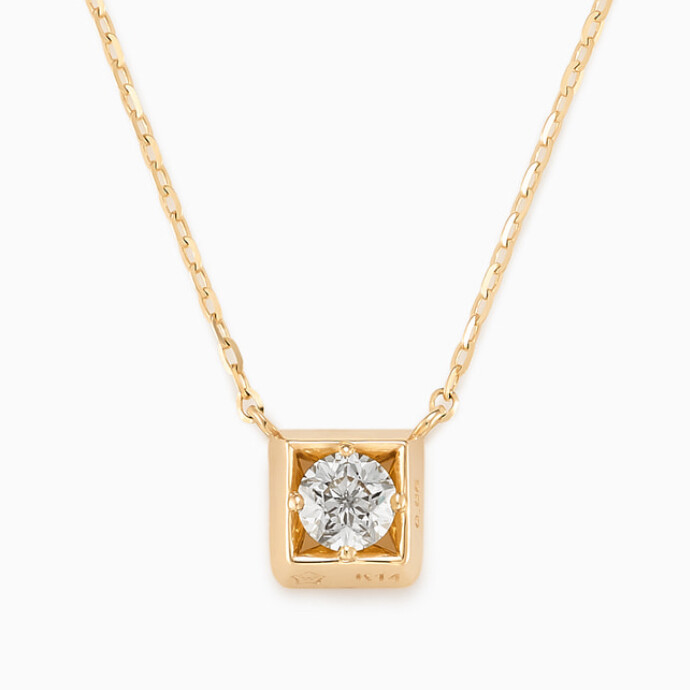 星の輝きをそのまま閉じ込めた✨   一粒ダイヤモンド ネックレス