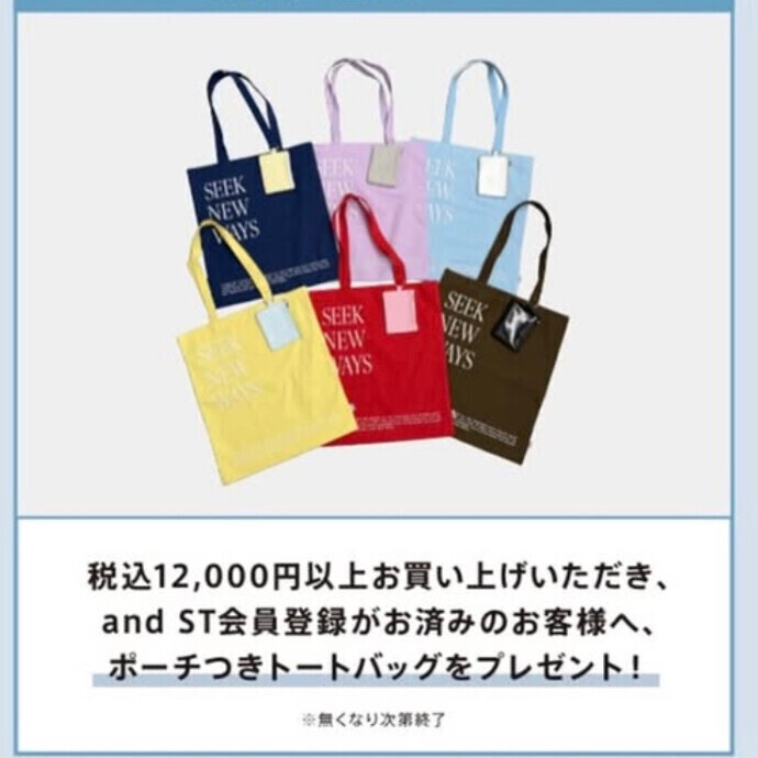 【トートバッグ】ノベルティフェア【and ST】