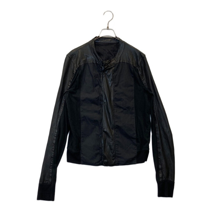 【RICK OWENS / リックオウエンス】leather switching riders jacket / 唯一無二の造形美を纏う異素材切替のライダース