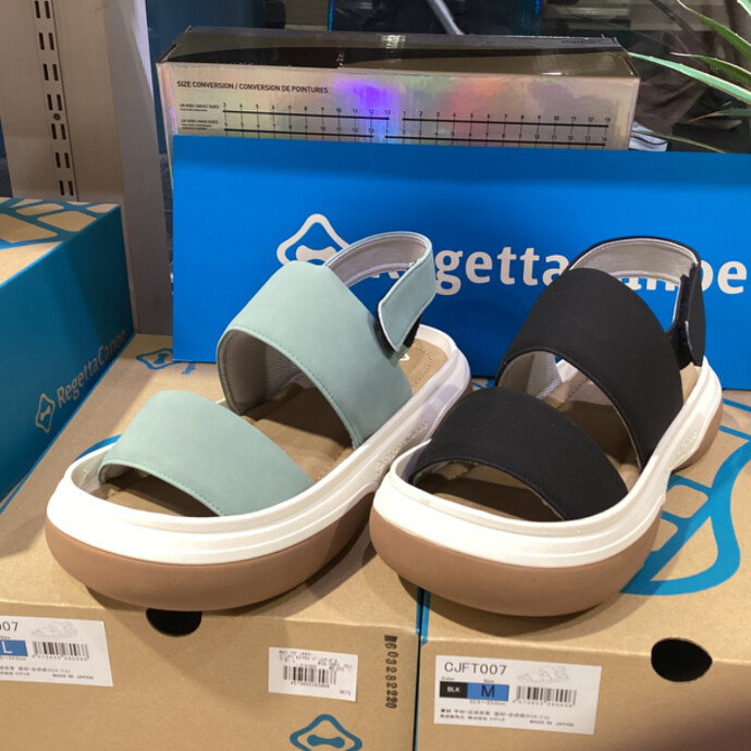 【RegettaCanoe】バックベルト付きパデットサンダル