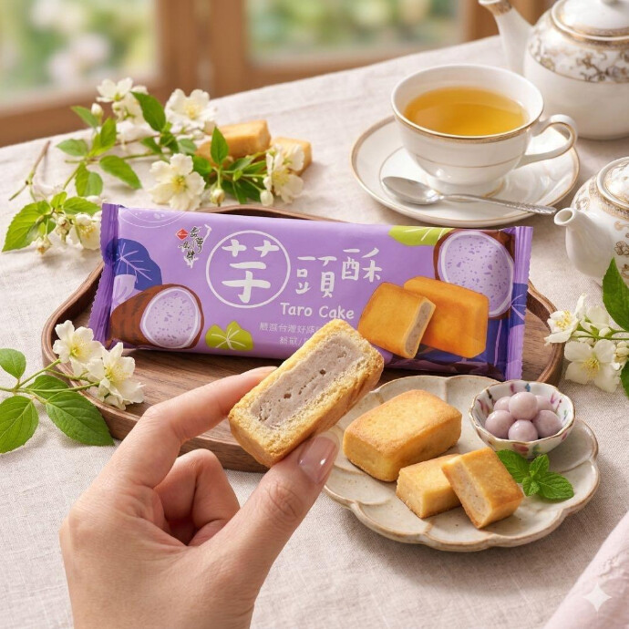 タロイモ特有のほっくり感と、ほんのりミルキーな甘みが絶妙で、 甘すぎず上品な味わいなので、何個でも食べたくなる美味しさです。