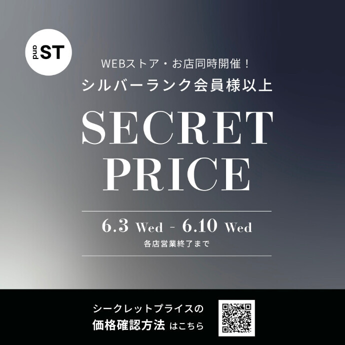 【and ST】シークレットプライス【シルバーランク以上】