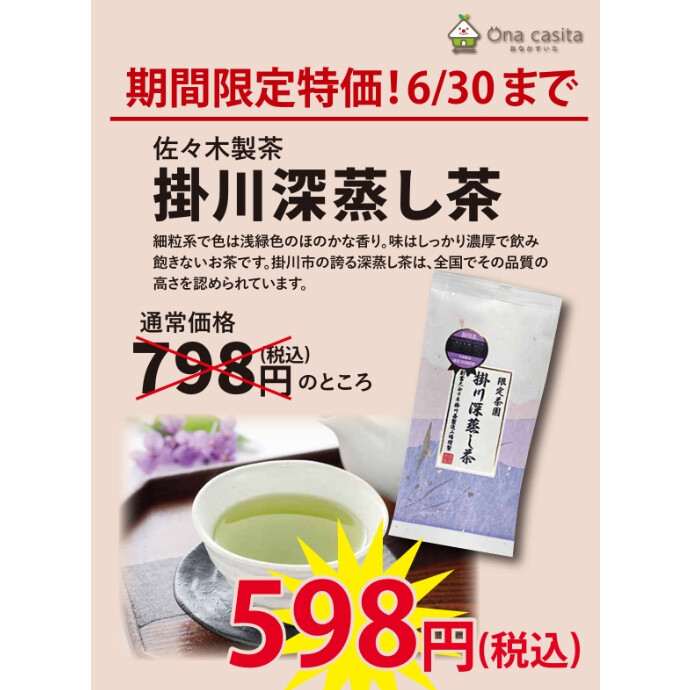 6月のお買い得商品のご案内