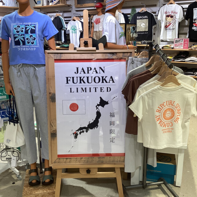 【博多店限定】RIP CURL（リップカール）から可愛いレディース福岡限定Tシャツが登場！