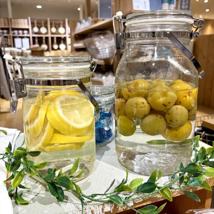 【無印良品】生活スタッフおすすめ｜取っ手付き　果実酒用ビン
