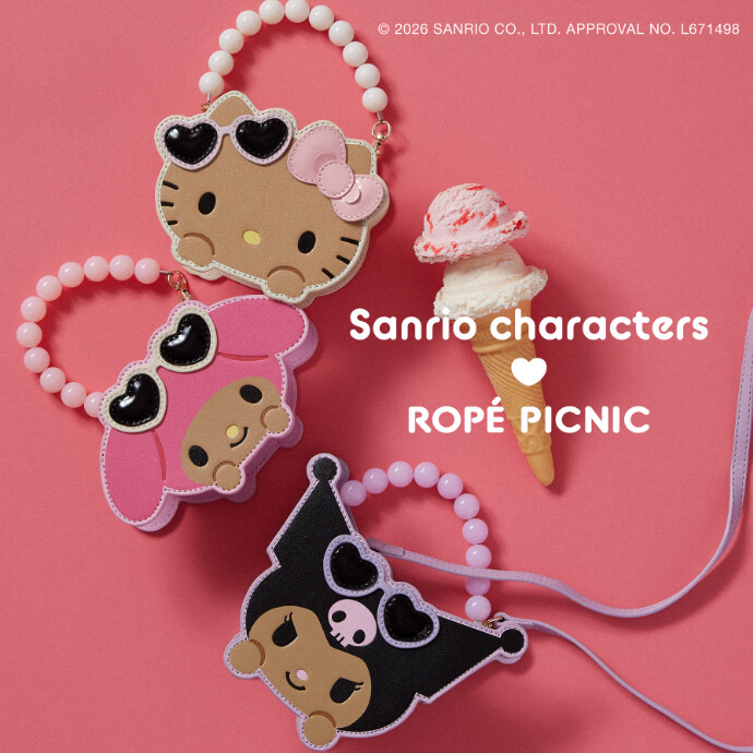 サンリオキャラクターズ×ROPÉ PICNIC コラボレーションアイテムが登場！