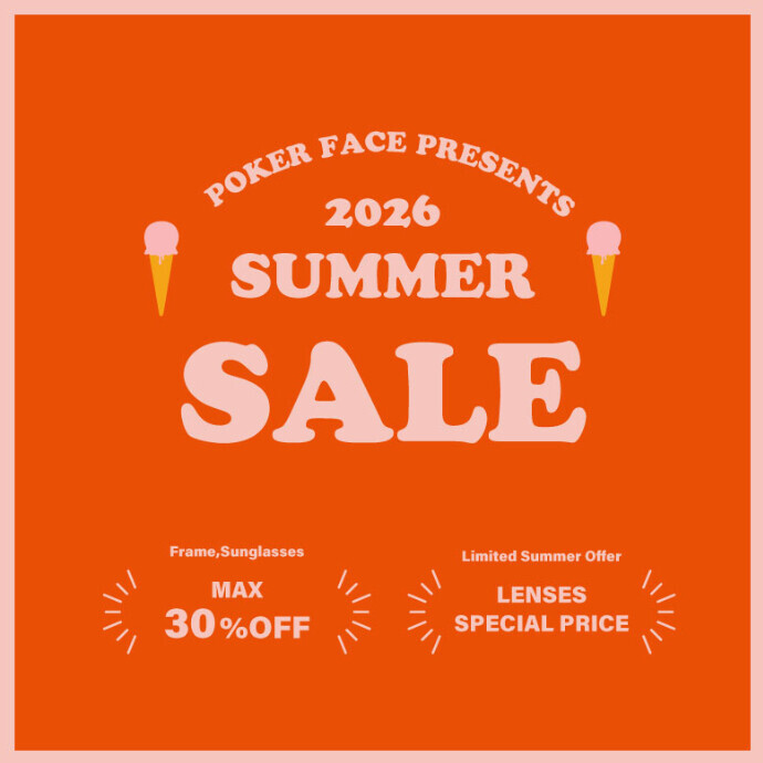 【POKERFACE】2026SUMMER SALE！