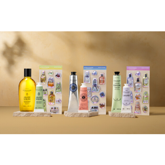 【7月17日発売】　L’OCCITANE en Provence × サンスター文具 50周年特別企画 ウォーターシールキット
