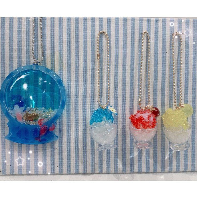 8月ワークショップ　海の生き物シェイカー＆かき氷キーホルダー