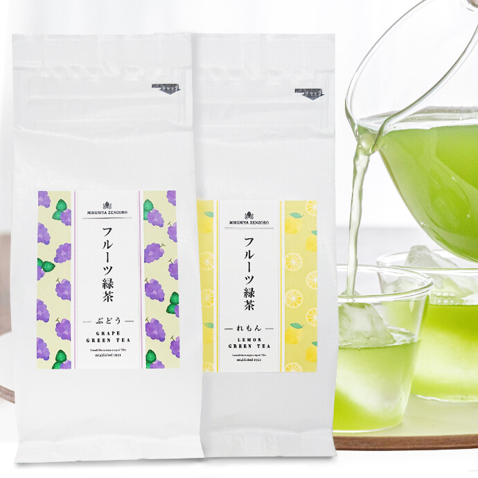 復活！フルーツ緑茶　ただいま8％オフです！