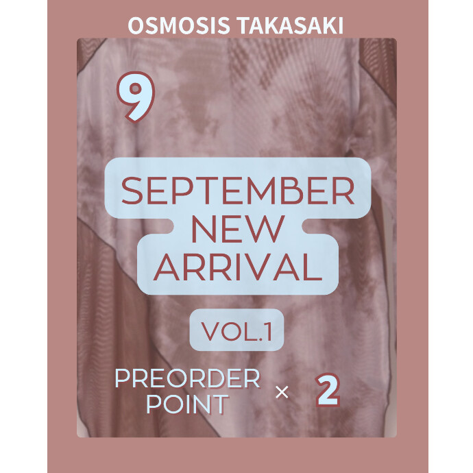 SEPTEMBER VOL.1 ⁡ PRE ORDER POINT × 2!!