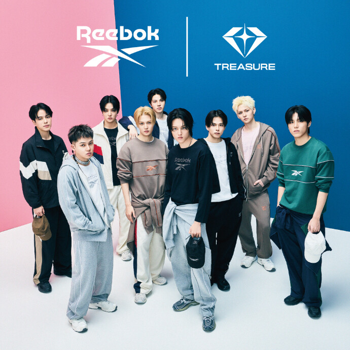 9/16(水)発売　グローバルボーイズグループ『TREASURE』をビジュアルに起用した「Reebok」の新コレクションが登場。