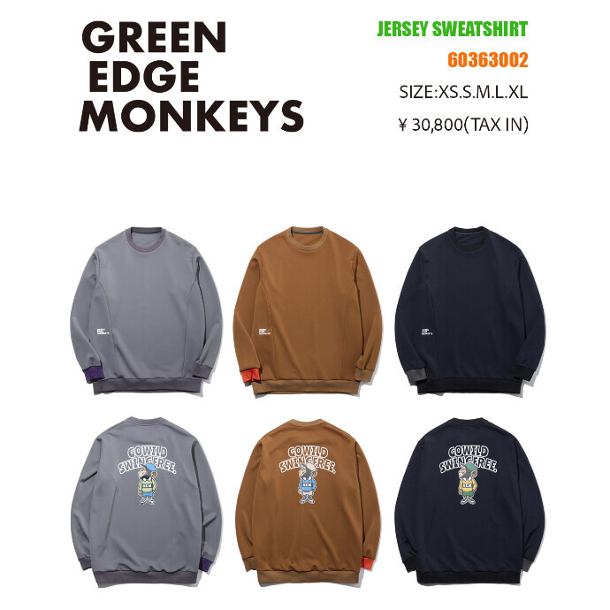 GREEN EDGE MONKEYS（グリーンエッジモンキーズ）から秋冬物の新作が入荷しました🔊