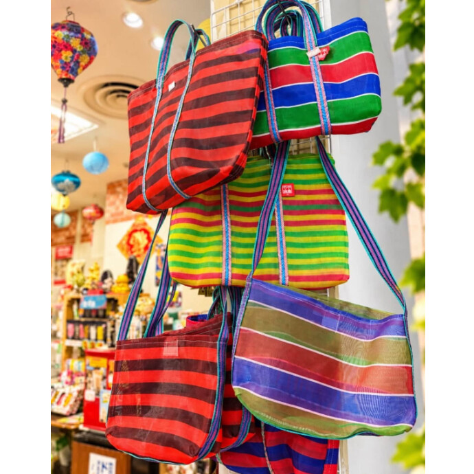 台湾の定番雑貨！「台湾LV」とも呼ばれる漁師網バッグ👜✨