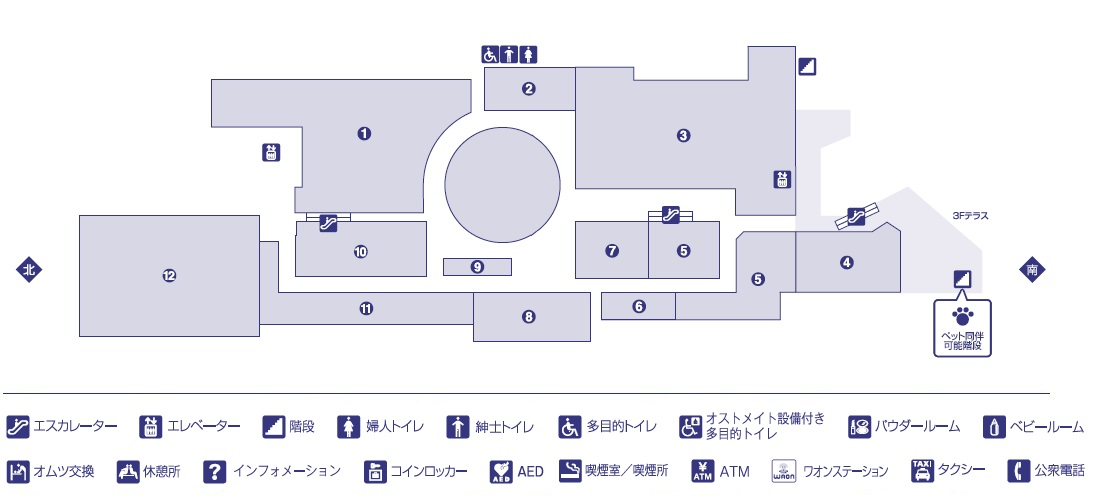 フロアガイド 北大路ビブレ フロアガイド 北大路ビブレ