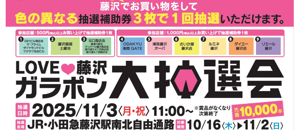 LOVE藤沢ガラポン抽選会