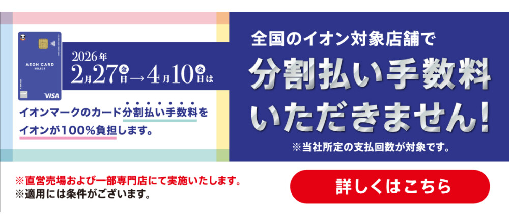 イオン分割手数料ゼロ