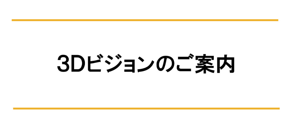 3Dビジョンのご案内
