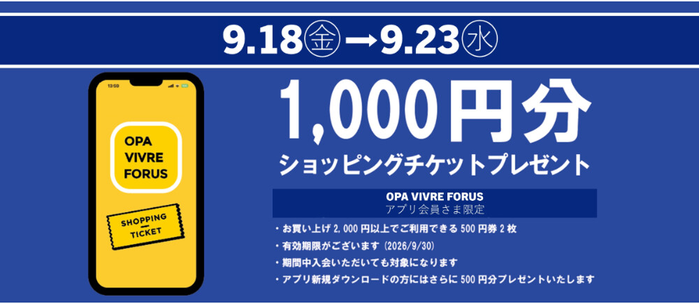 ショッピングチケットプレゼント